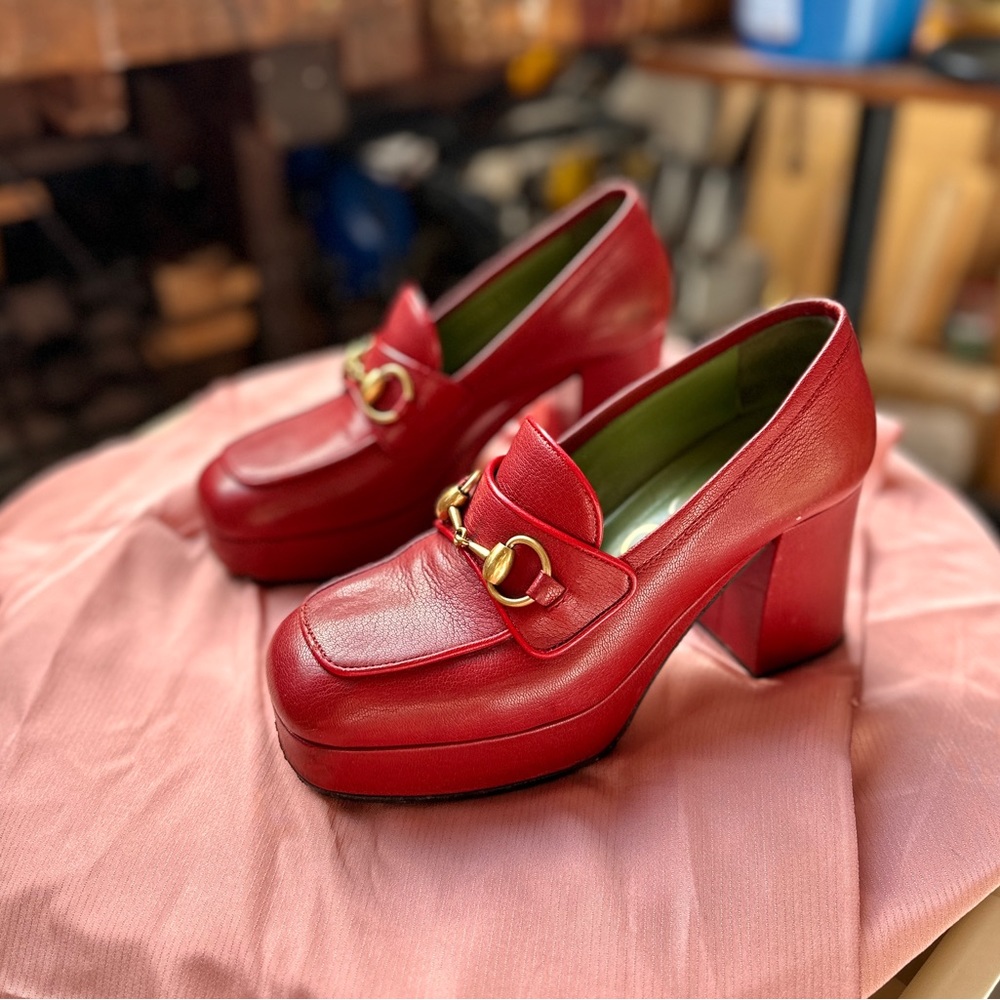 Gucci platform loafers